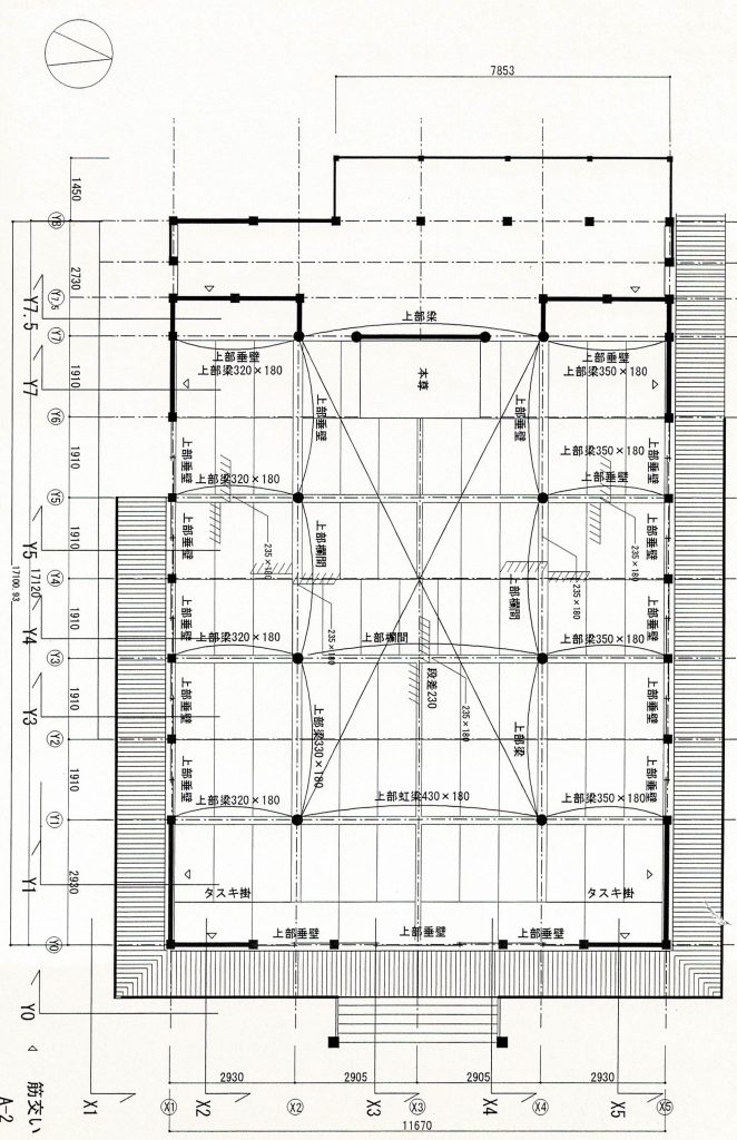 寺院の平面図